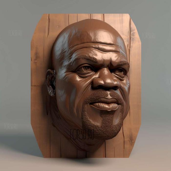 Shaq O Neal bust 2 stl model for CNC